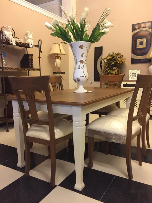 Mesa, sillas, flores, decoración, elegante.