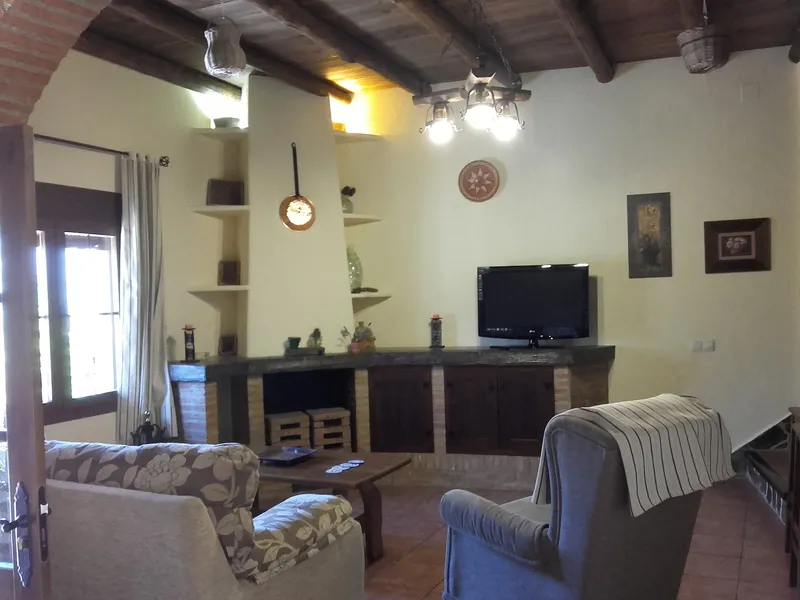 Sala de estar acogedora y cómoda.