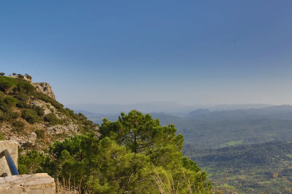 Montañas, paisaje, verde, cielo, naturaleza.