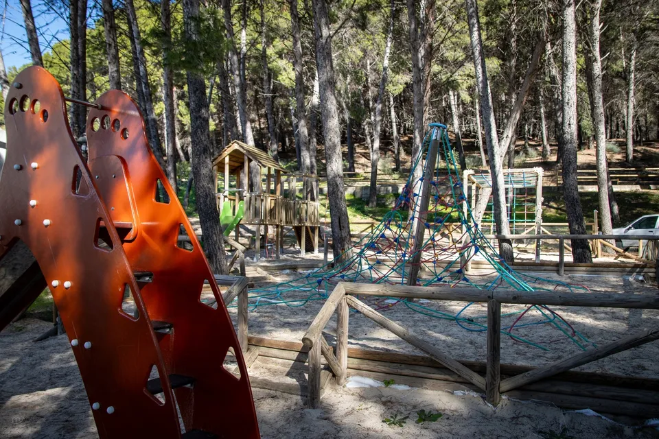 Parque, juegos, naturaleza, diversión, niños.
